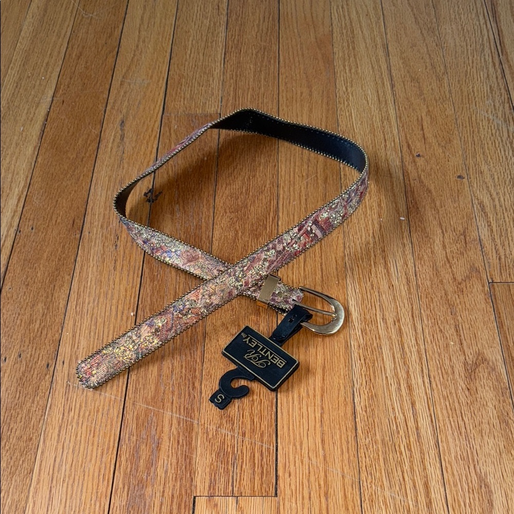 Vintage Tapestry Belt by TR Bentley | Size S | Boho Western Style